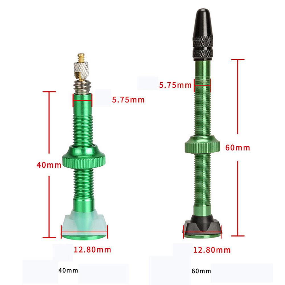 Embout de Valve Presta sans chambre à air pour vélo de route, 40mm 60mm, adaptateur de Valve français, capuchon de noyau de Valve de cyclisme