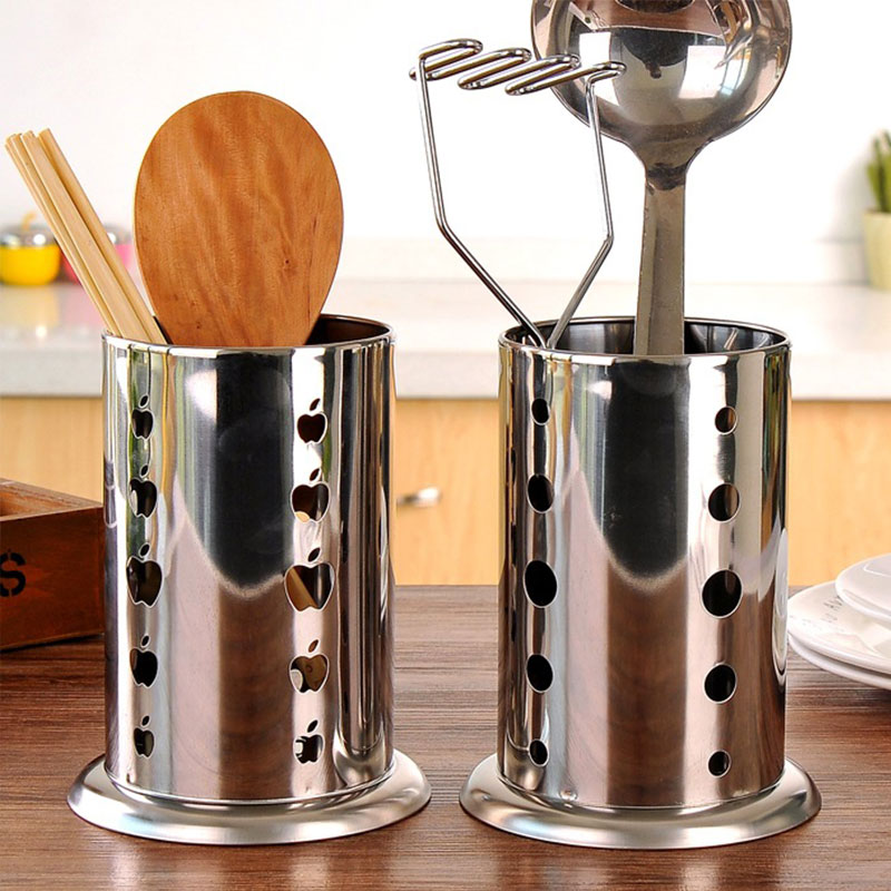Stainless Steel Chopstick Storage Rack Shelf Basket Knife Fork Spoon Tableware Organizer Kitchen Cutlery Drain Holder Container