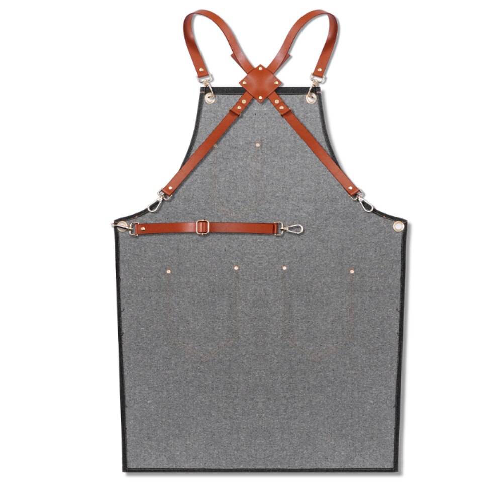 Denim Schürze Gurt Lätzchen Schürze Barista Barmann BBQ Koch Uniform Arbeitskleidung SCVD889