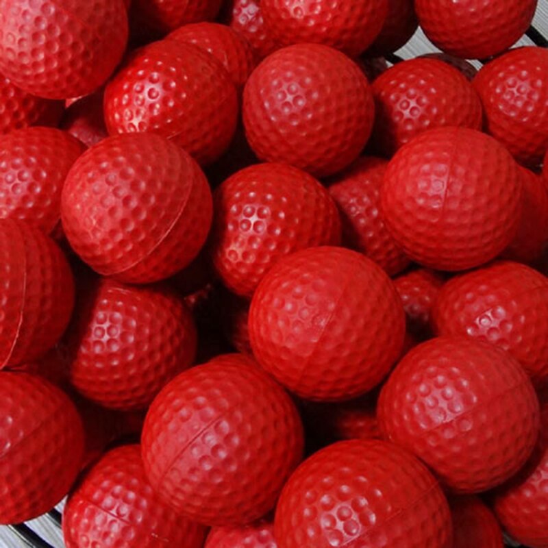 5 stuks rode pu-schuim elastische golfsponsballen voor binnen- en buitentraining  m8 k 6