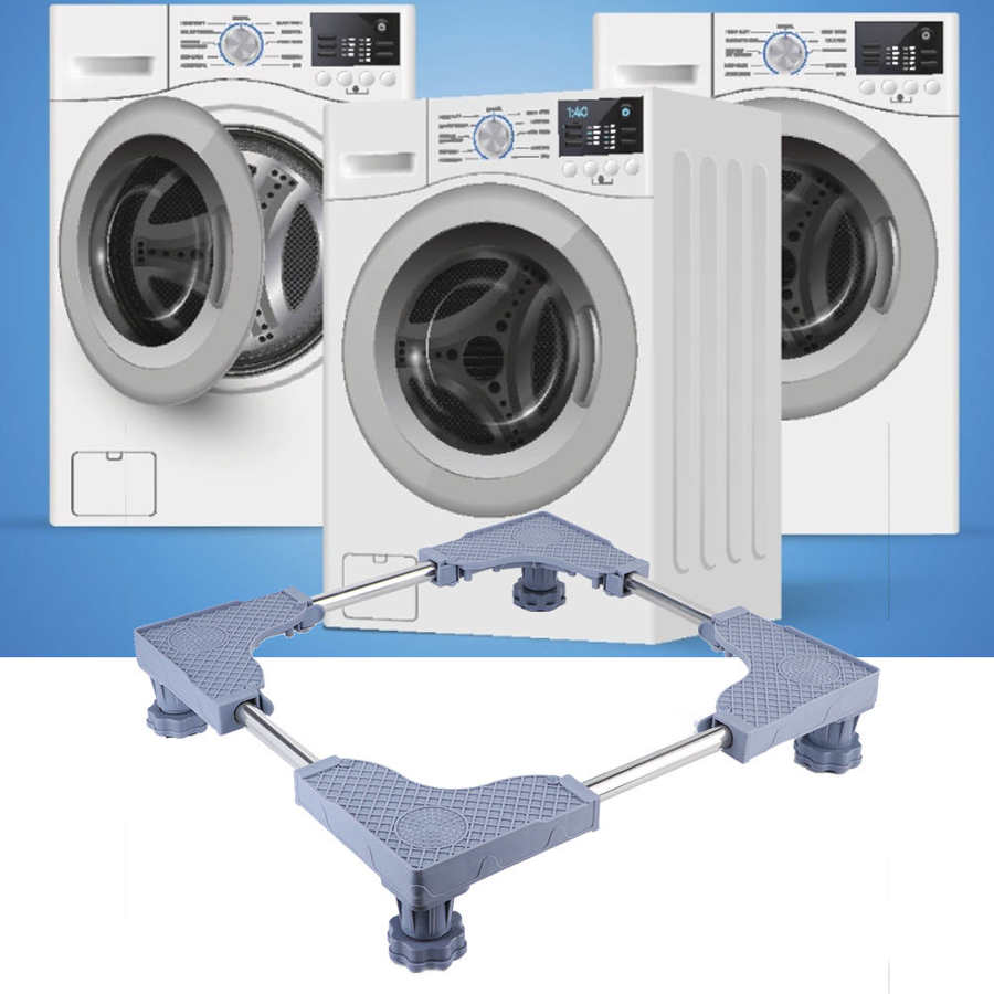 Washing Machine Stand Four-Legged Washing Machine Floor Stand Adjustable Base Bracket for Refrigerator Lavadoras