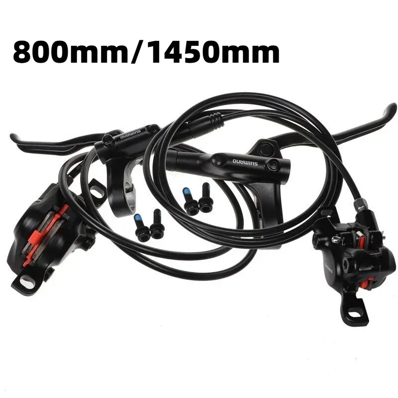 Shimano MT200 BR Hydraulic Disc Brake BL-MT200 One Pair With Brake Pads 800MM 850MM 1400MM 1450MM 1550MM For MTB E-Bike Riding: WHITE