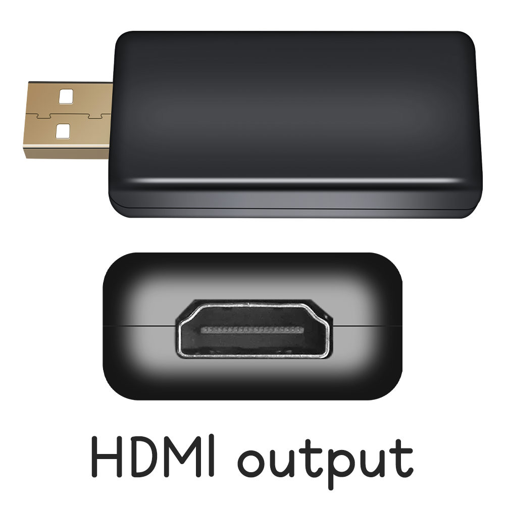 Autoradio Multimediaspeler Video AV-uitgang Sluit hoofdsteunmonitor aan voor Android-systeem USB-interface naar RCA Video Out-adapter