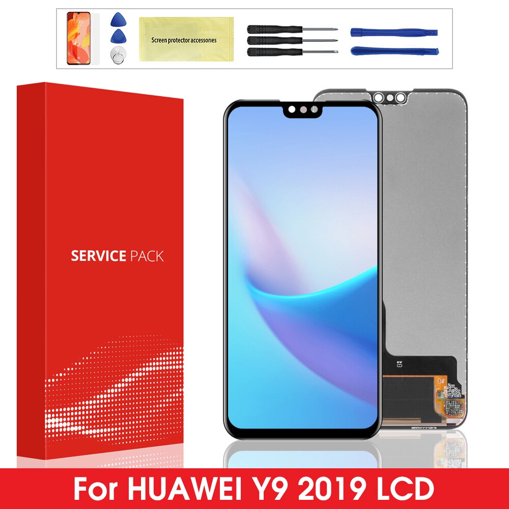 Schermo originale Per Huawei Y9 2019 Display LCD Touch Screen Digitizer Assembly di Ricambio Per Huawei Godere 9 Più JKM-LX1 JKM-LX2