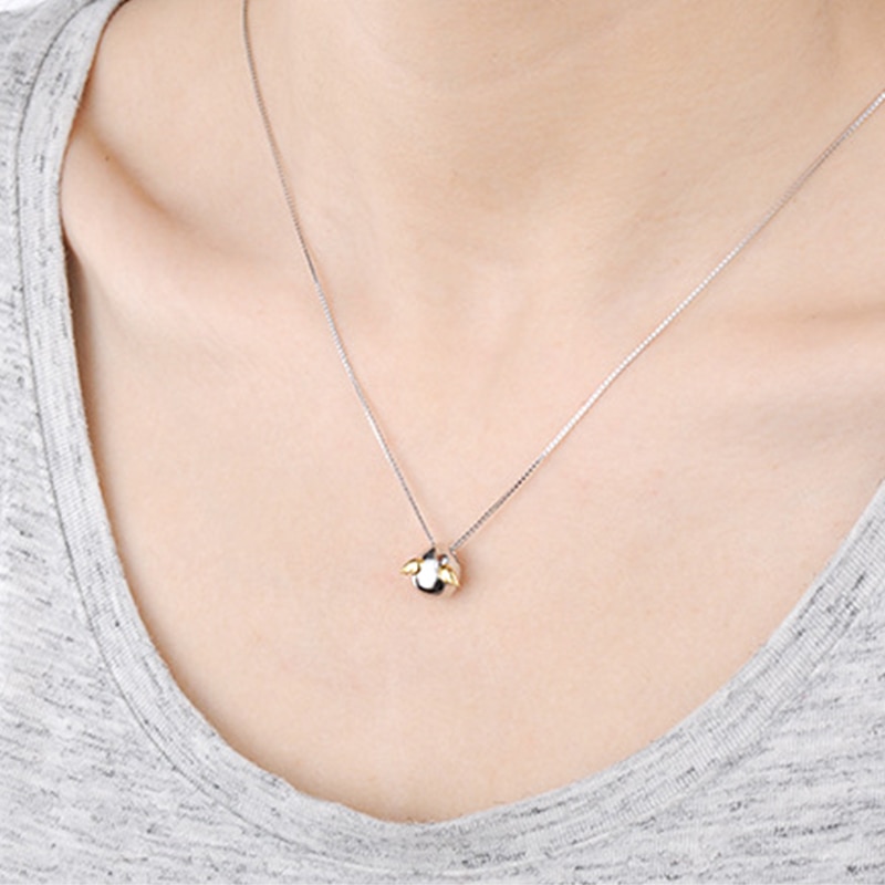 Carino Angelo Uovo Pendente Della Collana Monili di Cerimonia Nuziale delle Donne Eleganti Regali Creativi Regali Del Partito di Modo Catena Della Clavicola
