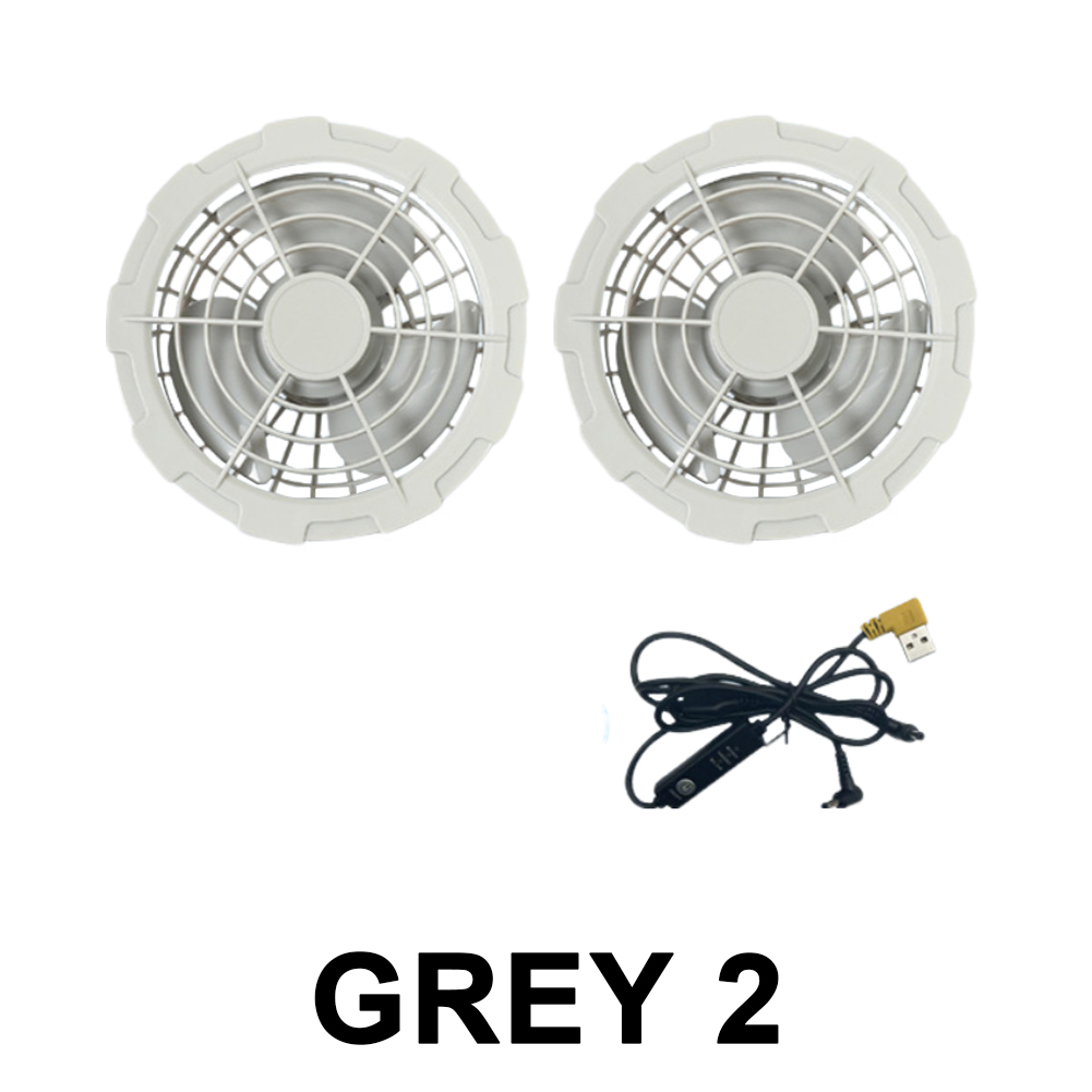 Koelvest, ijsventilatorvest, hittebestendige kleding voor airconditioning, ademende mouwloze werkkleding voor zomerkamperen en vissen.: Ivoor