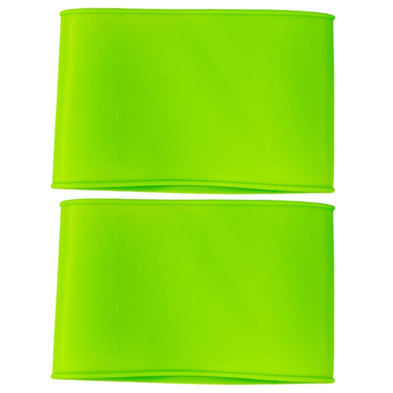 Silicone Football Leg Band Shin Pad Sleeves Slip Resistant Soccer Sock Holders Strap for Kid Adult Football Game: XXS / green