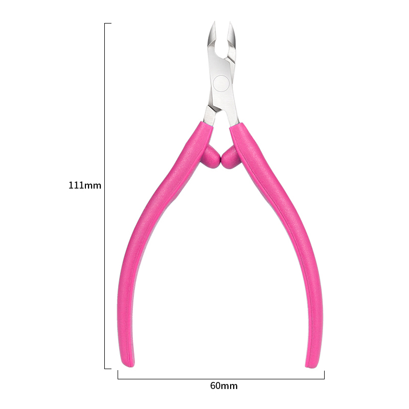 Ouriner-Alicates para cortar cutículas, herramientas para manicura y pedicura, removedor de piel muerta: 01