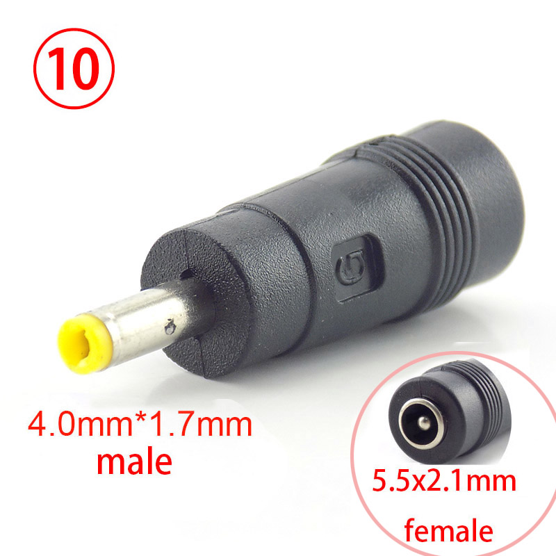 DC Power Adapter 5.5*2.1mm 2.5mm 3.5mm 1.35mm Female to Male Adaptor Connectors PC tablet CCTV Power Jack Plug: Red