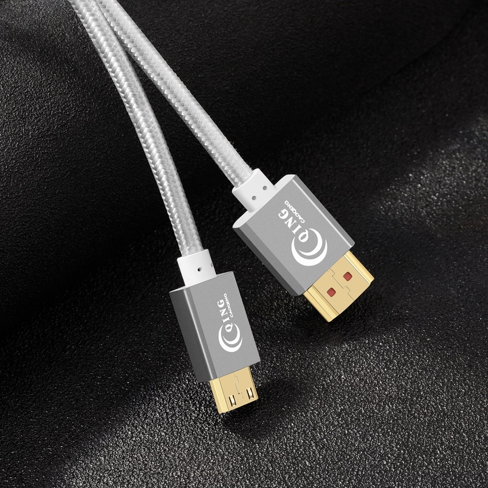 Kabel mini HDMI robić HDMI szybki kabel mini HDMI 4K 3D 1080P na ekran aparatu projektor zeszyt 1m 2m 3m 5m mini kabel HDMI