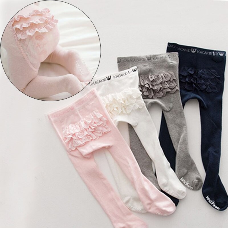 Sweet lace lace baby girl pantyhose princess lace newborn baby stockings pantyhose knitted baby girl stockings kids children