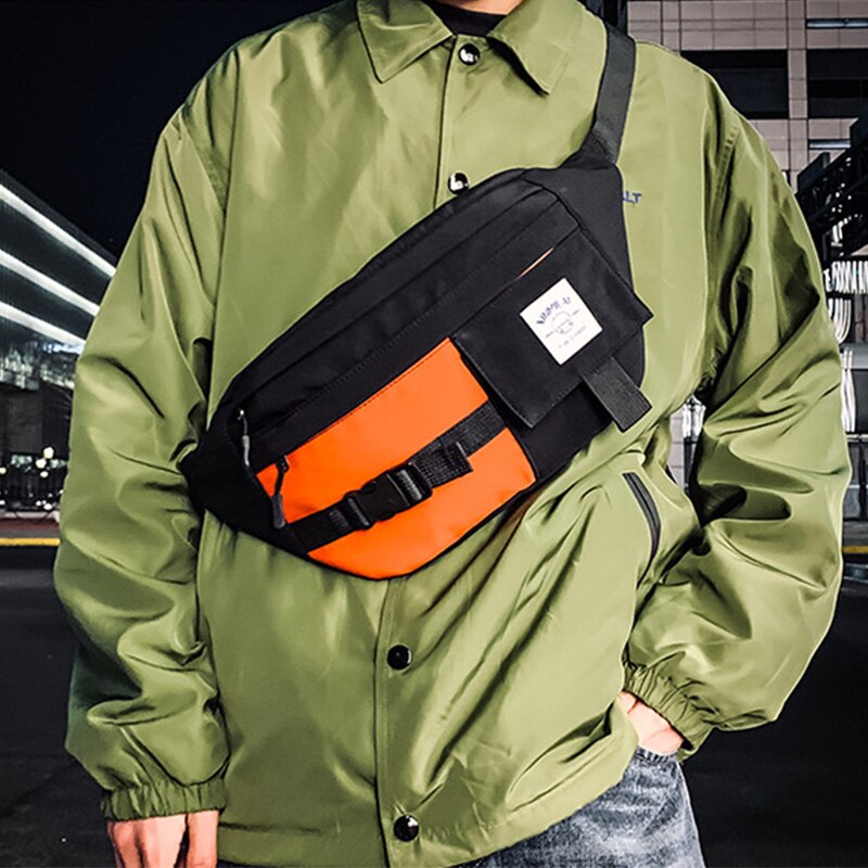 unisex Taille Tasche Große Kapazität Streetwear fanny Pack Brust Taschen Trend Hüfte hüpfen Banane Crossbody-tasche Funktionale Taille Pack ZY775