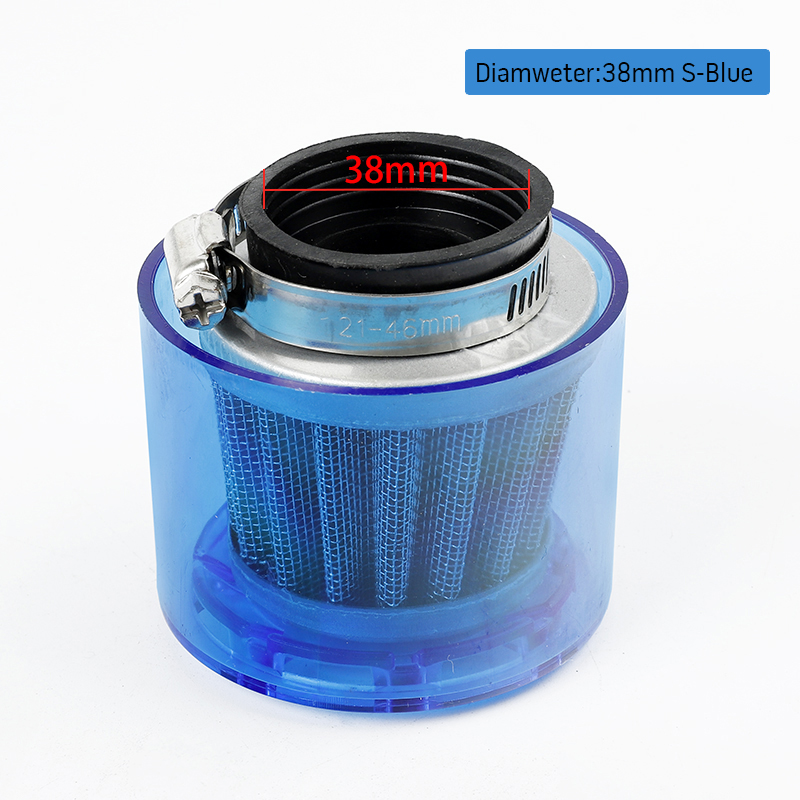 Filtre à Air pour moto, coude coude/Stright 35mm 38mm, filtre à Air pour moto 50cc-250cc ATV Pit Dirt Bike, anti-éclaboussures: S-38mm