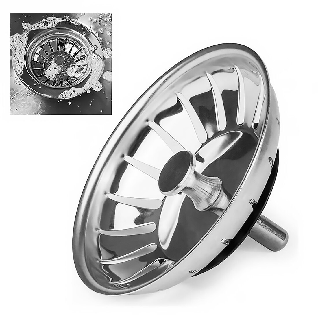 Rvs Spoelbak Floor Drainkitchen Sink Filter Mesh Duurzaam Rubber Verzegelde Wastafel Badkamer Haarfilter Badkamer Supply