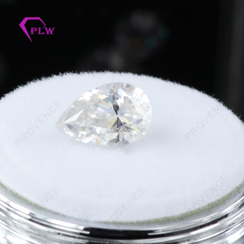 Provence bijoux D couleur laboratoire cultivé moissanite 0.5carat 4*6mm VVS 3ex forme de poire pour bague bracelet collier boucle d'oreille