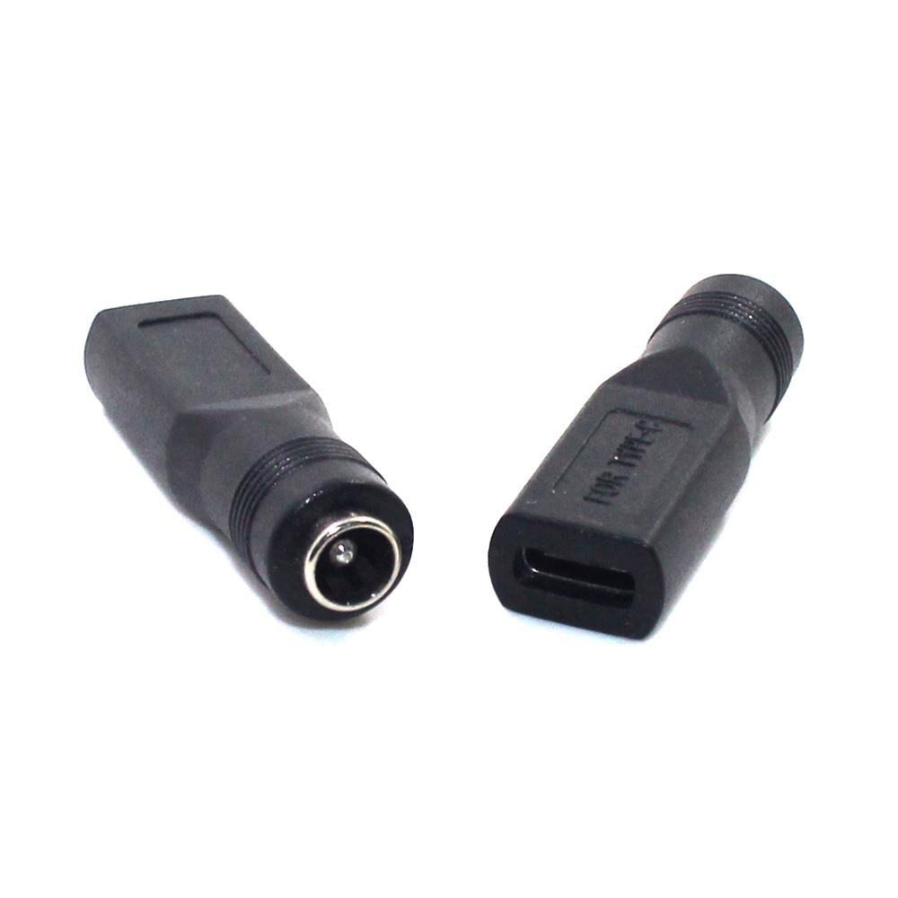 5v dc 5.5*2.1 voedingsaansluitingen naar micro-usb/type-c vrouwelijke  dc 5.5 mm x 2.1mm voedingsconnectoradapter
