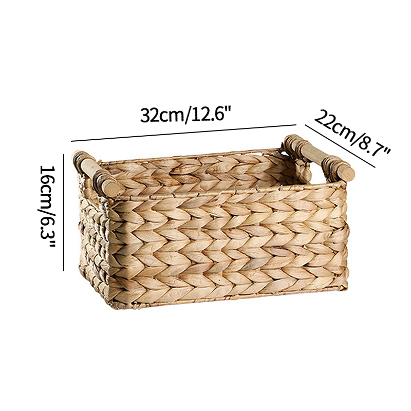 cestas de almacenamiento Cestas tejidas de almacenamiento para el hogar, cesta grande con asa para organizar la ropa, armario, organizador de artículos diversos: storag basket M