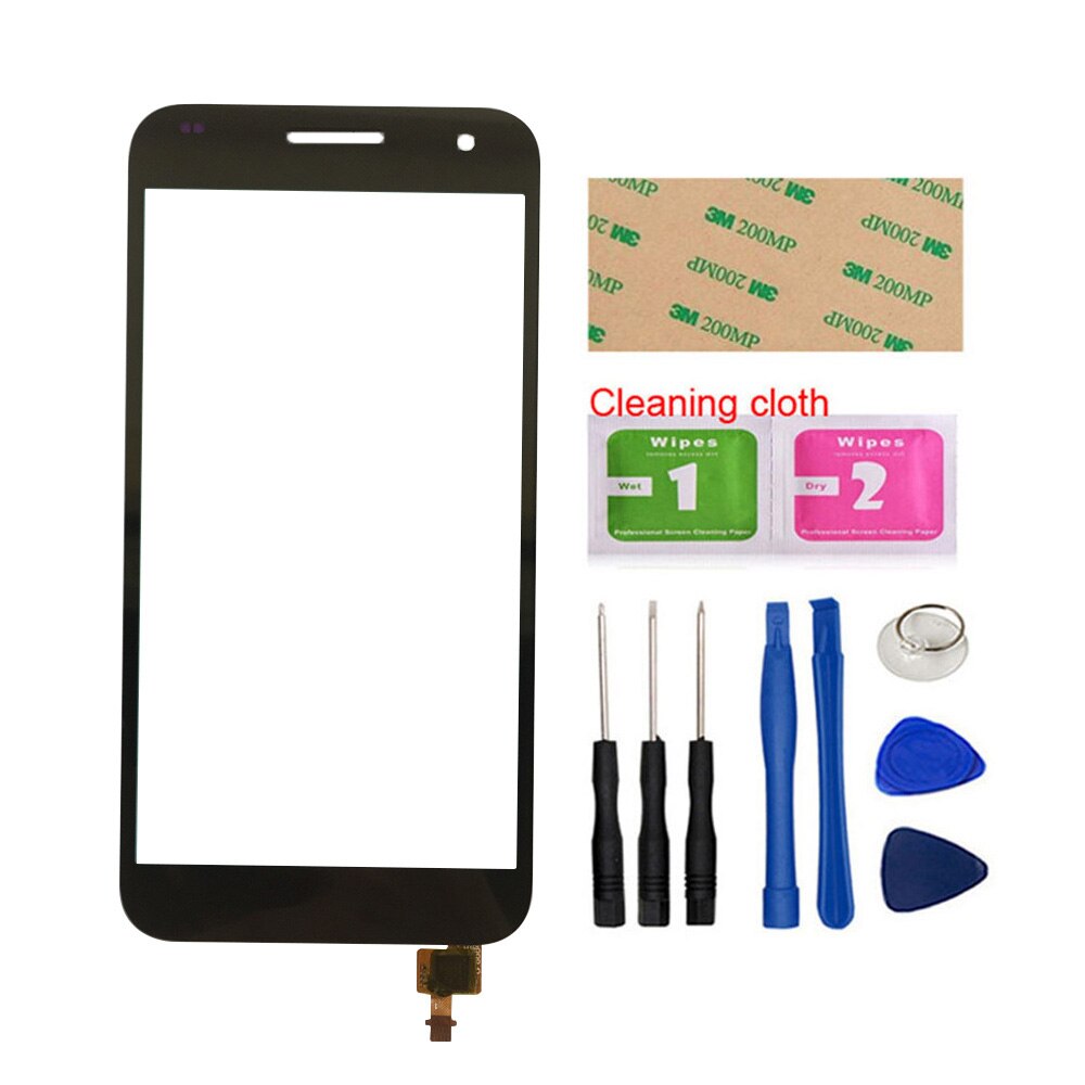 Pantalla táctil de cristal de 5,5 pulgadas para Huawei G7, digitalizador de pantalla táctil, piezas y herramientas de reparación de Panel de vidrio frontal, pegamento 3M