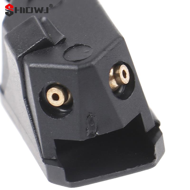 2PCS Universal Auto Windschutz Scheibe Wischer Klinge Wasser Spray Düsen Montiert Auf 8mm 9mm 4 Weg Upgrade direkt Fit Große Schärfen
