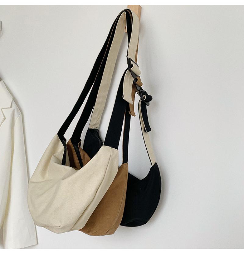 Dorywczo płótno Hobos Crossbody torby dla kobiet kluska kształt torba na ramię pani duża pojemność Tote kobieta torba duża torebka