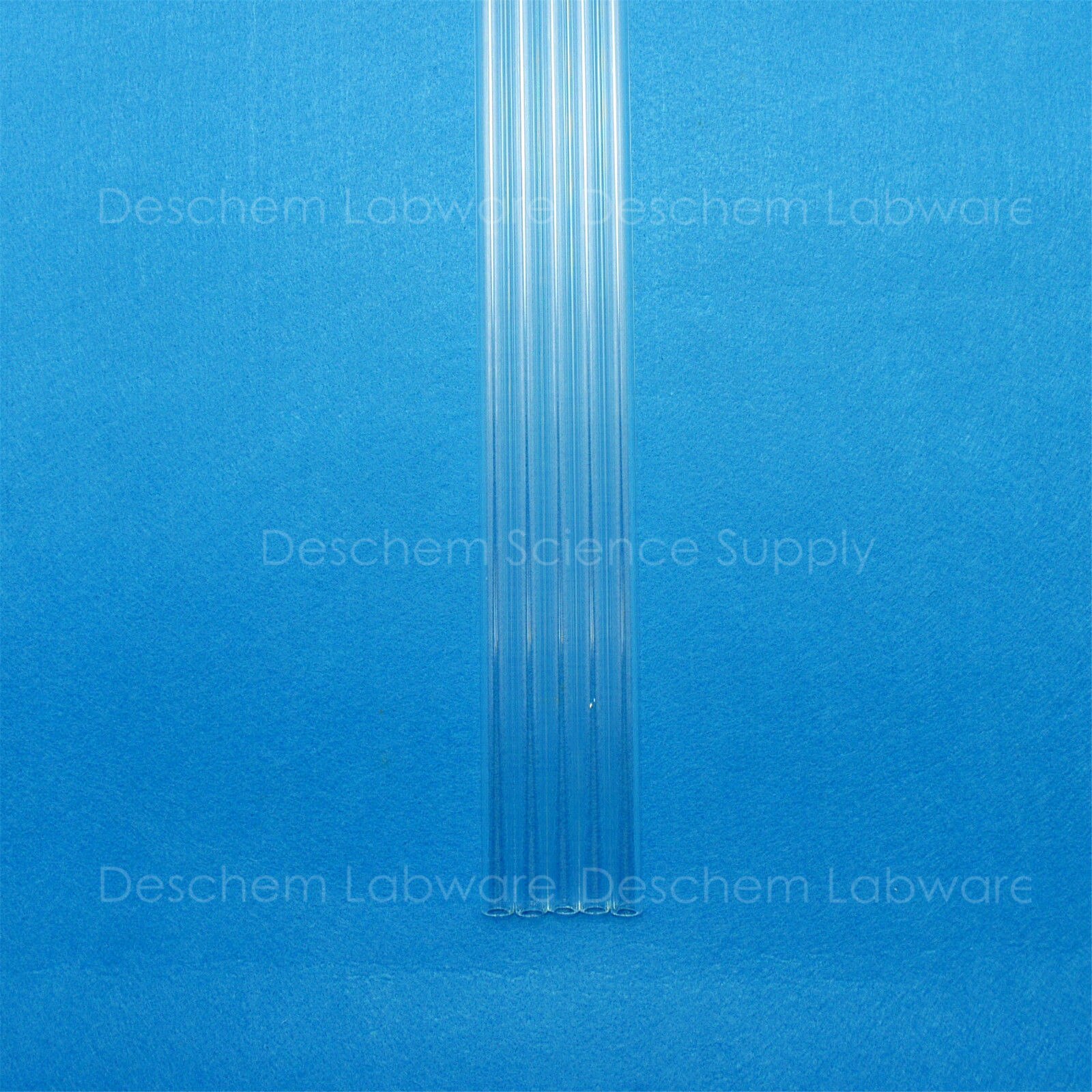 5PCS 300mm,Quartz Glass Tube,OD=12mm,Thcik=1.0mm,ID=10MM,Made BY Fused Silica