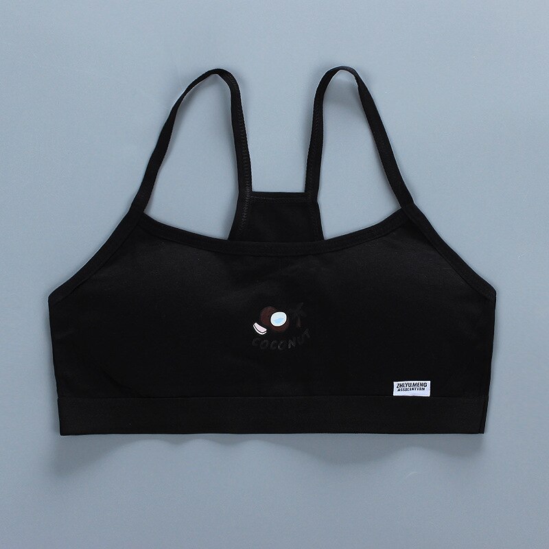 Biustonosz dla dziewczynek 12 16 lat bielizna biustonosz bawełna dzieci Adolescente trening oddychający nastoletni stanik sportowy: 1