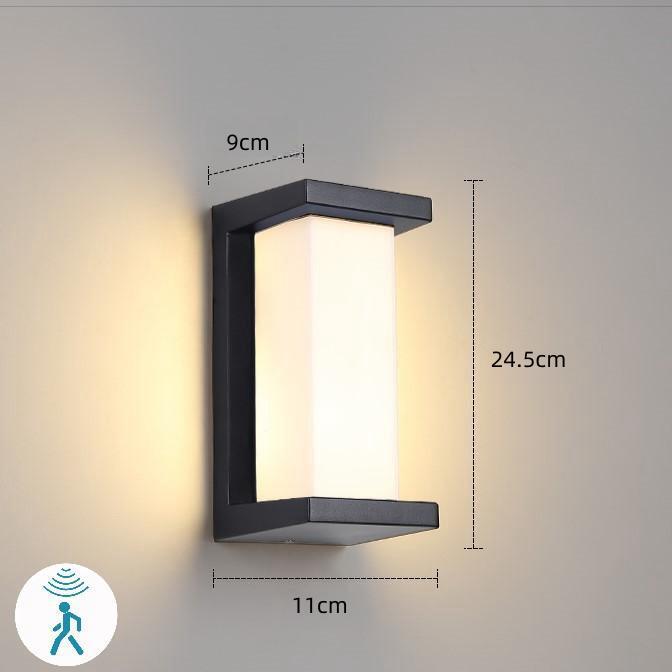 LED Outdoor Lights Motion Sensor Outdoor Wall Light Waterproof IP65 Street lamp Garden Lights Outdoor Lighting Outdoor Wall Lamp: light green / WHITE