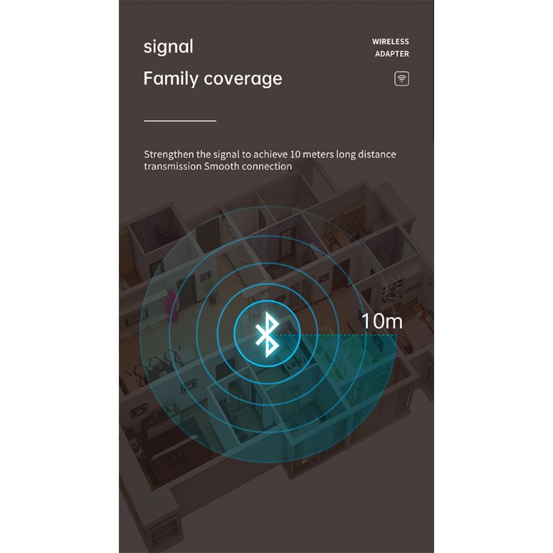 Draadloze bluetooth 5.0 zender ontvanger 2- in -1 dubbele transmissie adapter