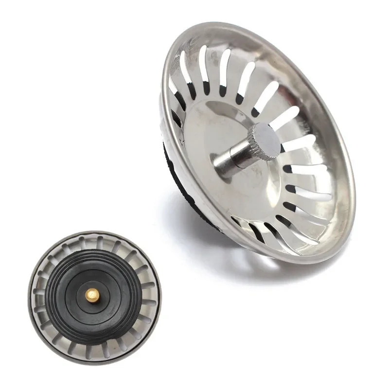 1 Stuks Rvs Vervanging Zeef 79 Mm Keuken Water Wastafel Gootsteen Afdruiprek Zeef Uitloog Mand Afval Plug Stopper filter