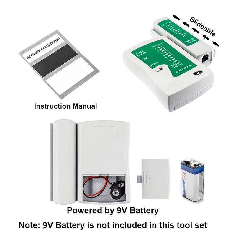 11 teile/satz RJ45 RJ11 RJ12 Katze5 Katze5e Tragbare LAN Netzwerk Reparatur Werkzeug Bausatz Utp Kabel Tester UND Zange crimpen Crimper stecker Klemme