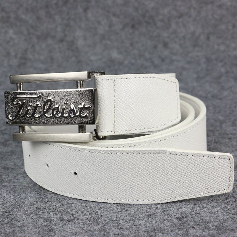 1pc golf komplet sæt bælte golf tilbehør jl bælte læder tit golf bælter farverige unisex: 11 bredde 4cm hvide