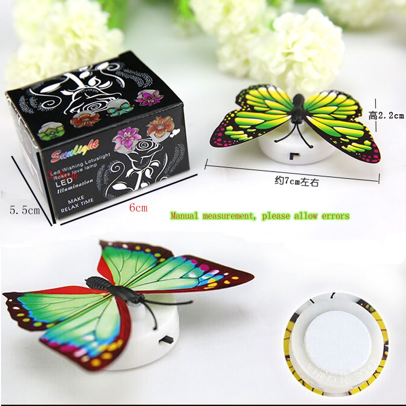 glühen in das dunkel spielzeug Bunte Nachtlicht Schlafzimmer Lampe für freundlicher Dekorative Schmetterling Licht Bunte Baby Nacht Lampe Spielzeug