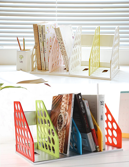 Mirui candy color Document Trays Desk Organizer Office Shelves Filing Trays A4 Holder Racks File Plastic
