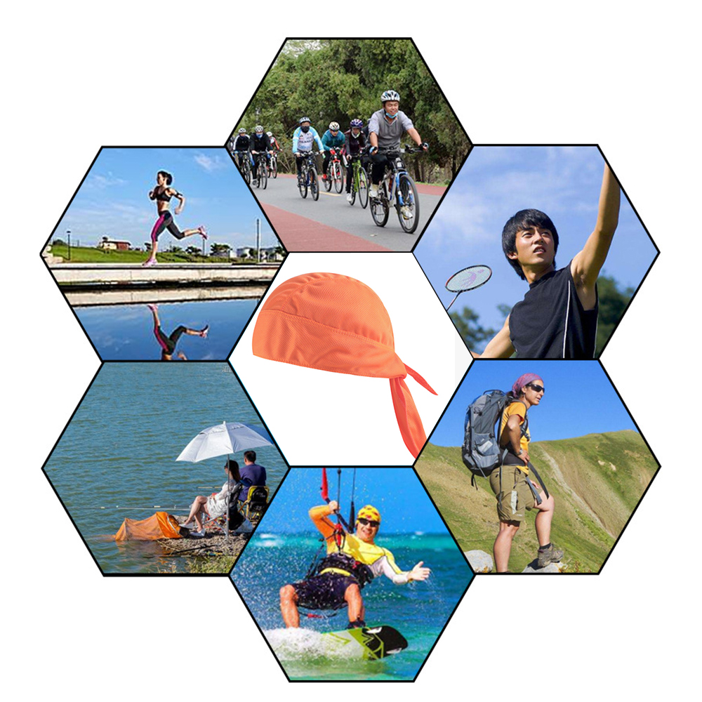 1pcs Sport Riding Cap breathable cloth Inner Liner Cap Pirate hat Skull Cap Quick Dry Cooling Hat Moisture Wicking