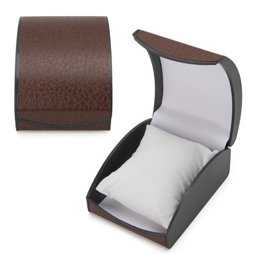 Caja de reloj de lujo, estuche de exposición, para joyería, pulsera, soporte de cuero de imitación, WXTE: 2S40489-CF