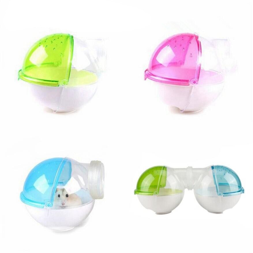 Hámster Guinea cerdo baño bola forma para baño, bañera rata ratón actividad habitación Baño de mascotas bañera artículos para hámster