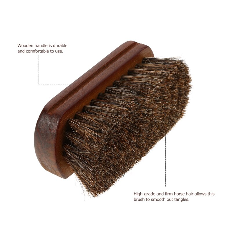 Holz Griff Natürliche Pferd Haar Schnurrbart Bart Pinsel Gesichts Bart Reinigung männer Rasierpinsel Barbier Salon Gerät Werkzeuge