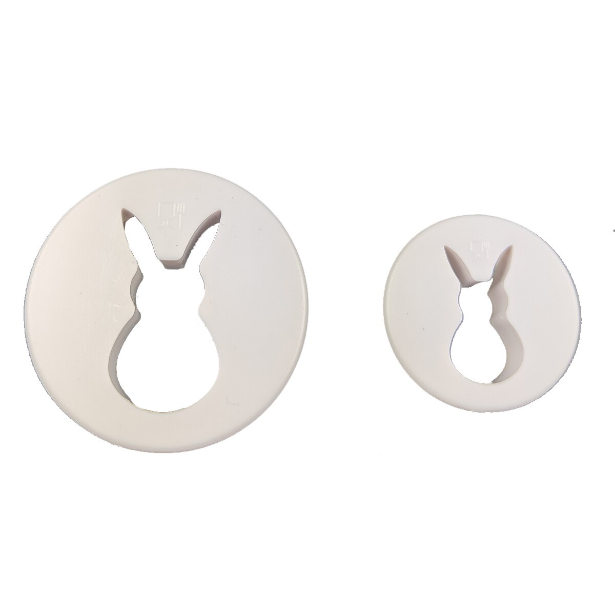 Moules à biscuits, cloche de noël, pâques, lapin oiseau, biscuits, bricolage, chocolats, gaufrage de gâteaux, outils de cuisson, 2 pièces: rabbit