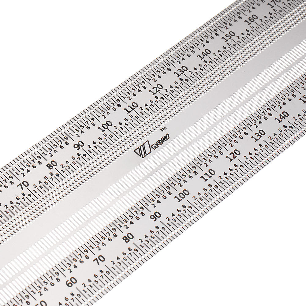 High Precision Scale Ruler T-type Hole Ruler Stainless Woodworking Scribe Drawing Mark Line Gauge Carpenter DIY Measuring Tool