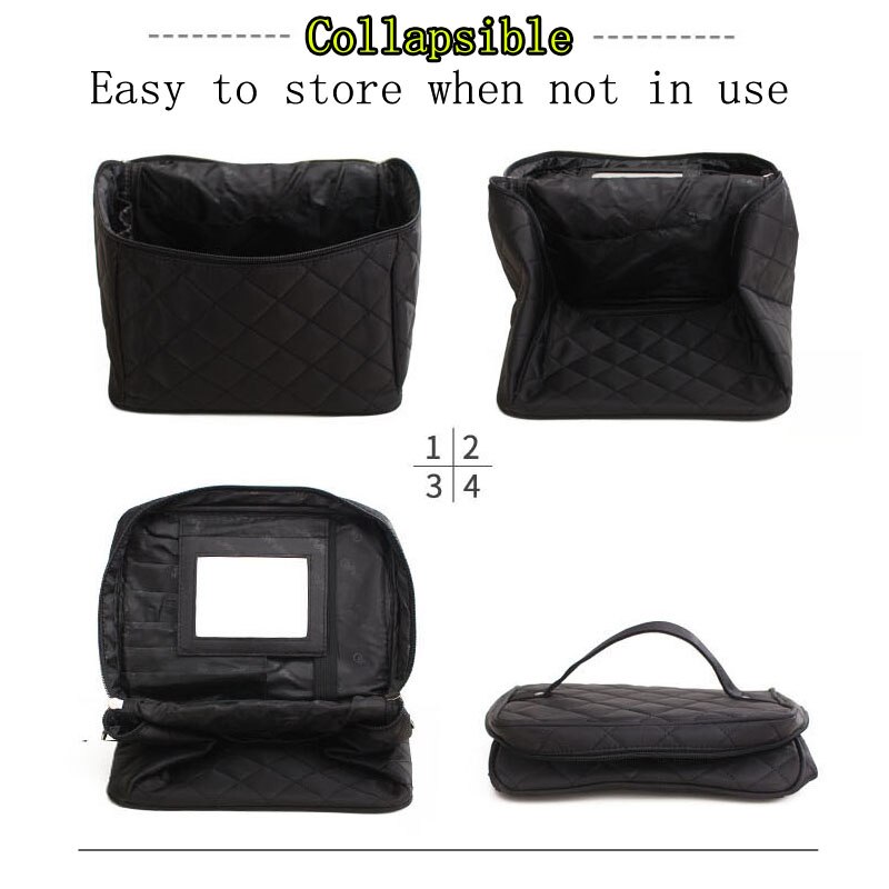 neceser Bolsa de cosméticos para mujer bolsa de maquillaje de alta capacidad impermeable de alta estuche maquillaje plegable organizador de viaje bolsa de maquillaje bolsa de belleza neceser mujer
