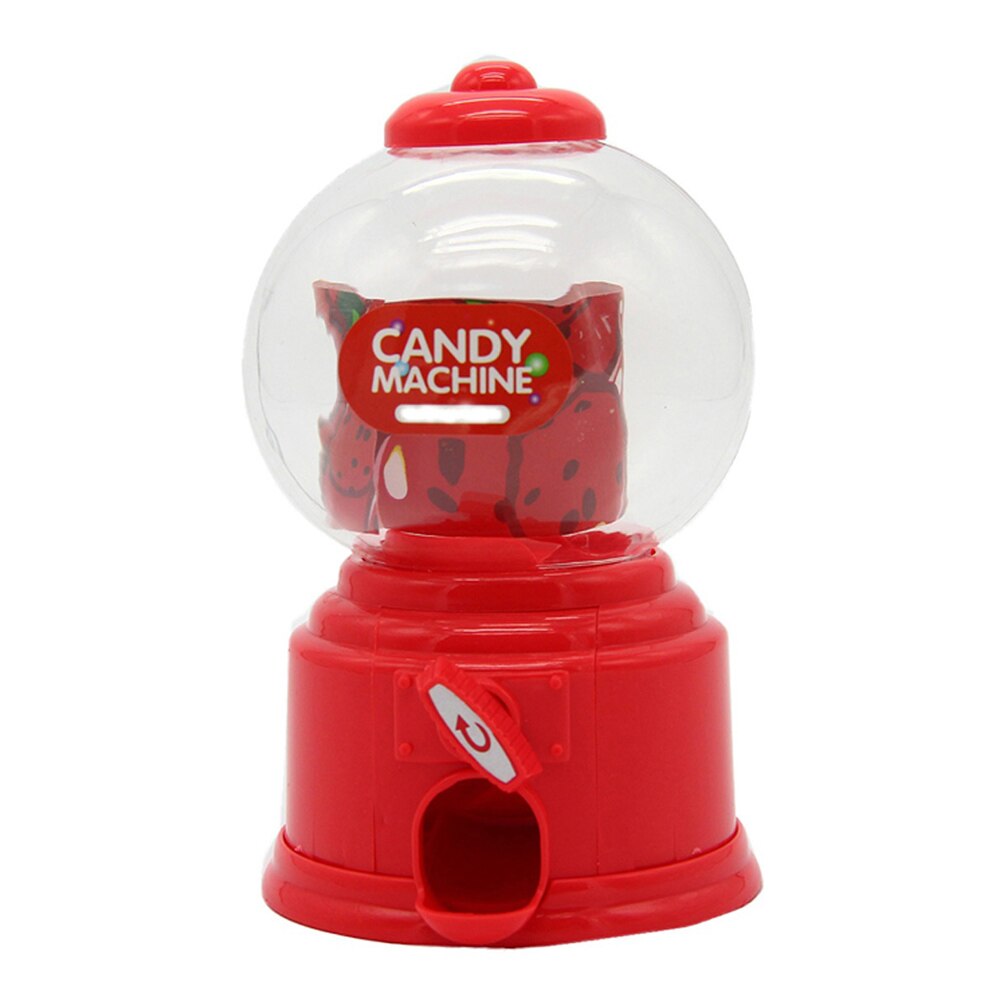 Søde søde mini slik maskine boble dispenser mønt bank børn legetøj børn sal 99: Rød