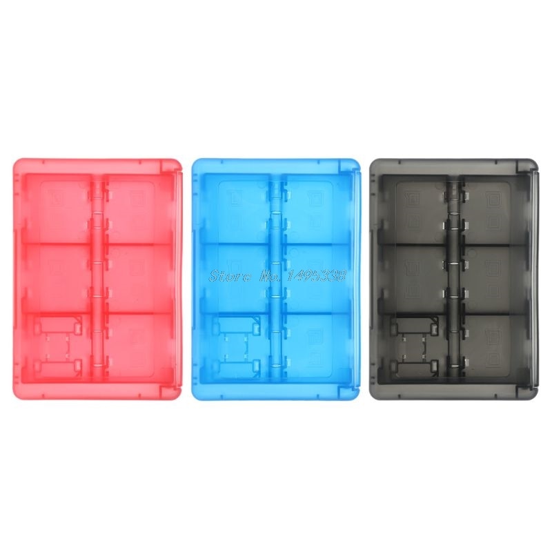 24in1 Custodia protettiva Carte Da Gioco Supporto Della Cartuccia Scatola di Immagazzinaggio dell'organizzatore Antiurto Borsette per Nintendo Interruttore 3DS 2DS/DS Lite/DSL