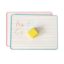 Small Lined White Board Whiteboard Set 2pc Double Sided Dry Erase Ruled Lap Boards