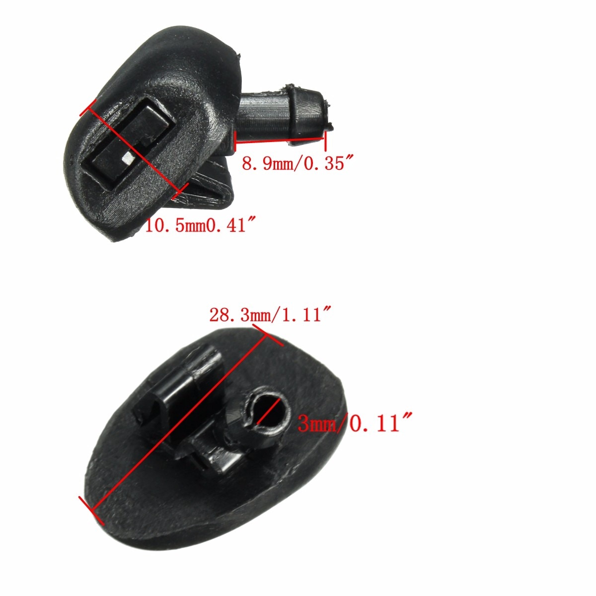 One Pair Windscreen Window Wiper Water Washer Jets Nozzles For Peugeot 407 6438Z1