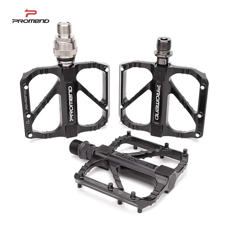 PROMEND Bicycle Pedals 3 Bearing Quick Release Road Folding Bike Pedal Pedals for Bicycle Parts Oil Slick Black R67