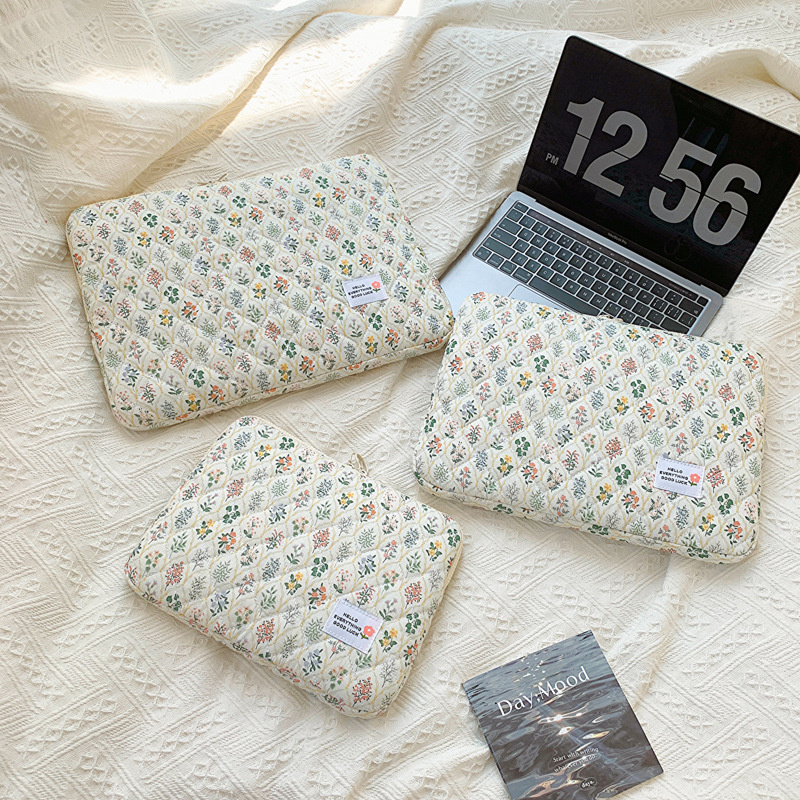11 13 14 15 15.6 Inch Laptop Sleeve Cute Flower Laptop Carrying Case Bag Portable Table Cover Bags for Mi Mac Book HP ASUS: 11-inch / Blue