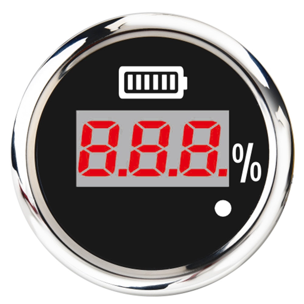 52mm ampèremeter, waterdichte digitale ampèremeter voor auto, boot, motor, motorfiets, ampèremeter, 316 roestvrijstalen ampèremeters