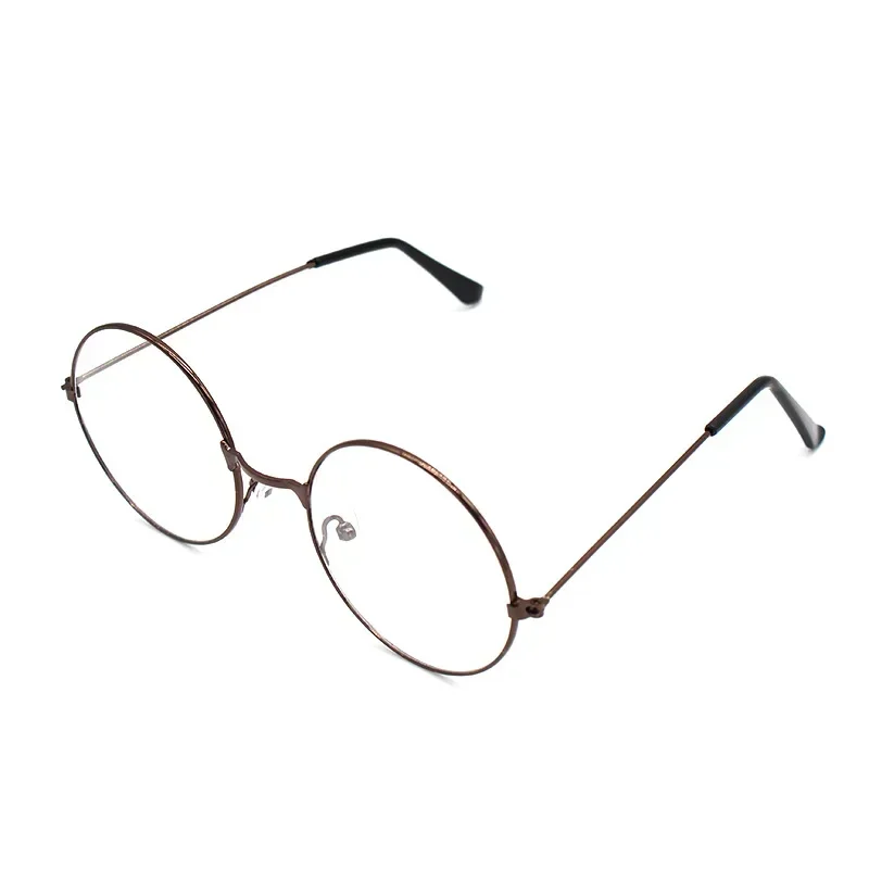 Gafas de sol redondas pequeñas Retro para mujer, lentes de sol de Metal negro, Vintage, de: Borgoña