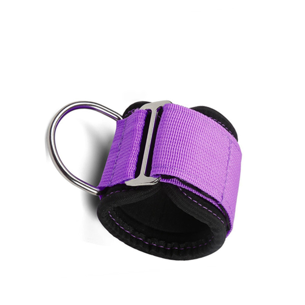 2pcs Purple Ankle Strap Fitness Workout Ankle Support Fixed Strength Training Gym Accessories Ankle Cuffs Legs Sport Gym
