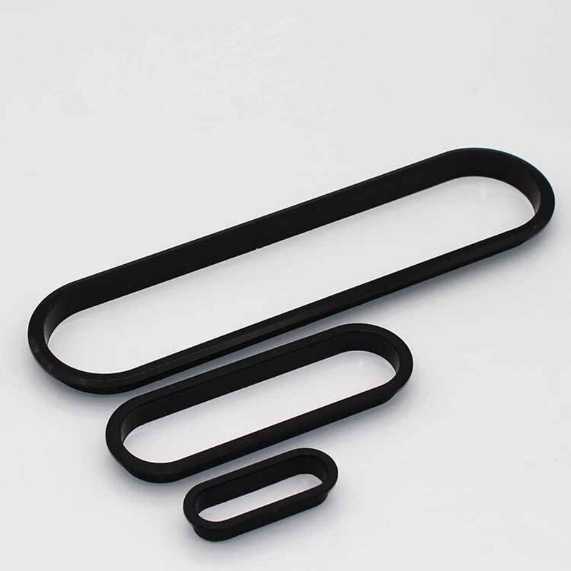 2pc plastic Table Cable Outlet grommet oval plug cover for PC Desk Wire holder Cabinet vent hole decor handle Furniture Hardware